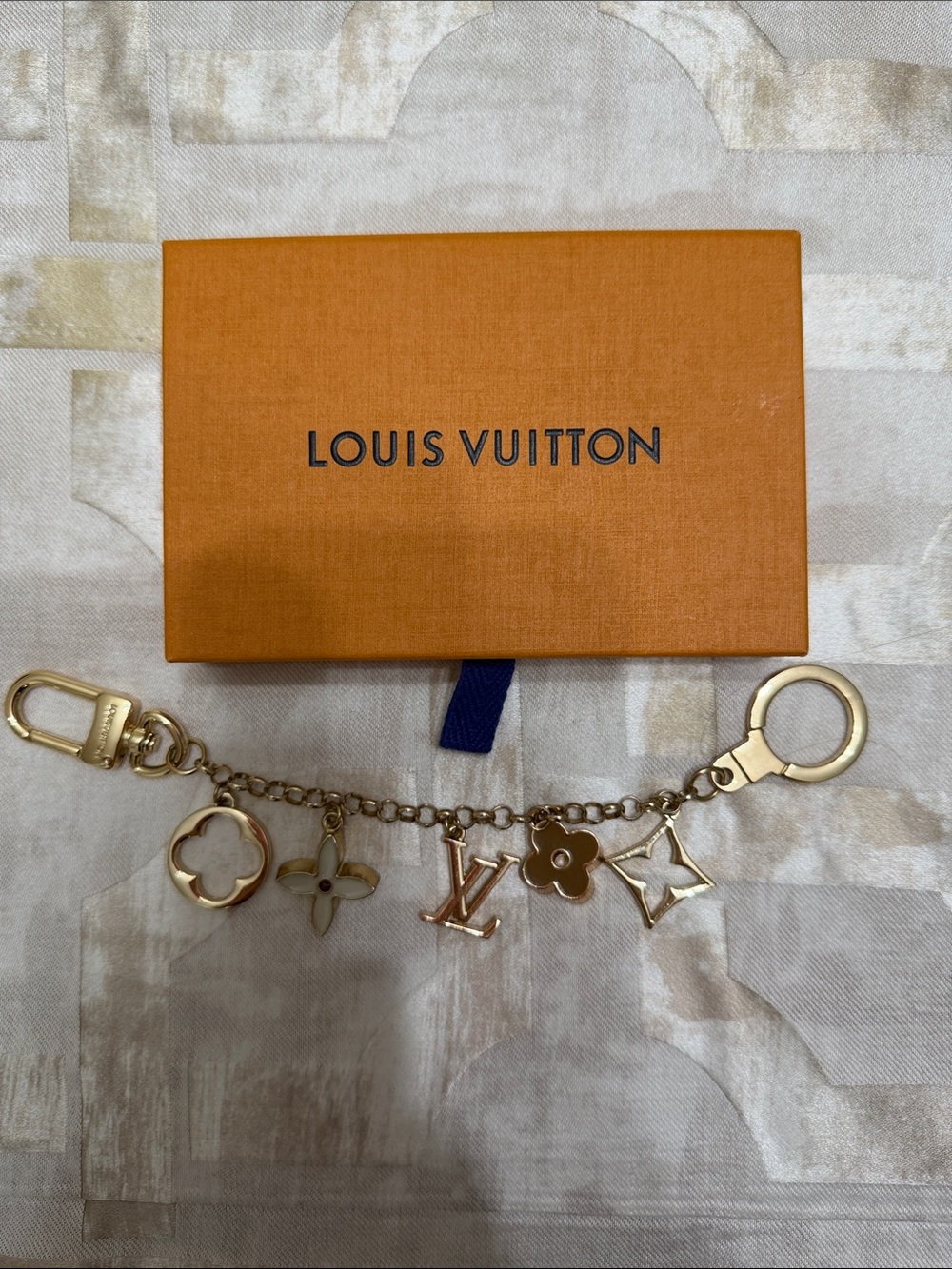Louis Vuitton 1/1 Gold-Tone Monogram Charm Bracelet Key Holder